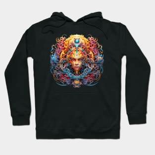 Psychedelic DMT Art Trippy Machine Hoodie